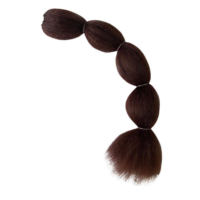 Brown Long Synthetic Bubble Ponytail Lantern Hair Extensions