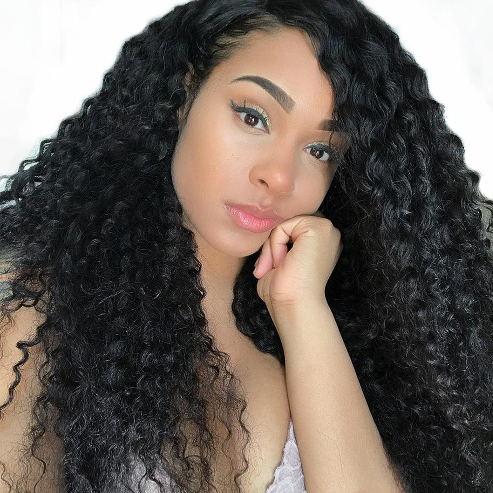 Indian Unprocessed Curly 100% Remy Virgin Human Hair Wave Natural Color 4 Bundles
