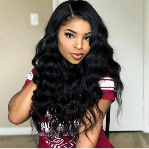 Malaysian Unprocessed loose wave 100% Remy Virgin Human Hair Natural color 1 Boundle